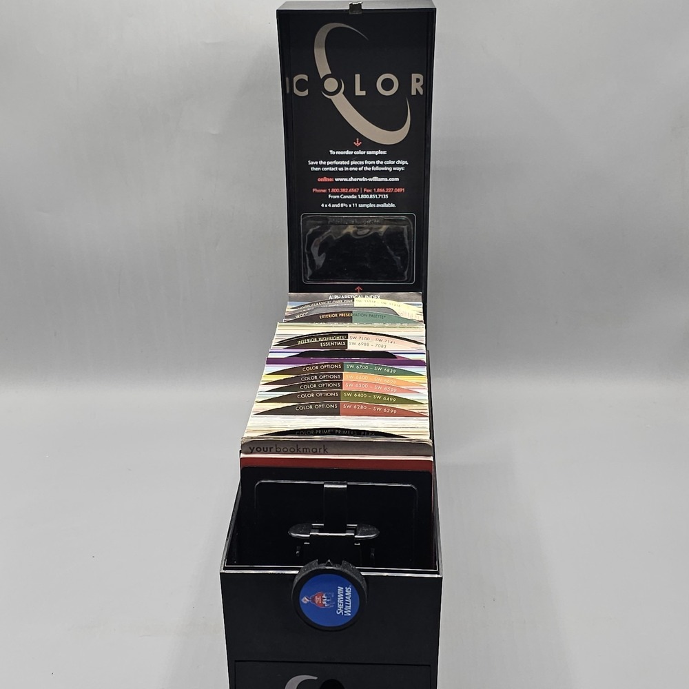 Sherwin Williams Portable Paint Color Sample Kit, Sample Swatch Box